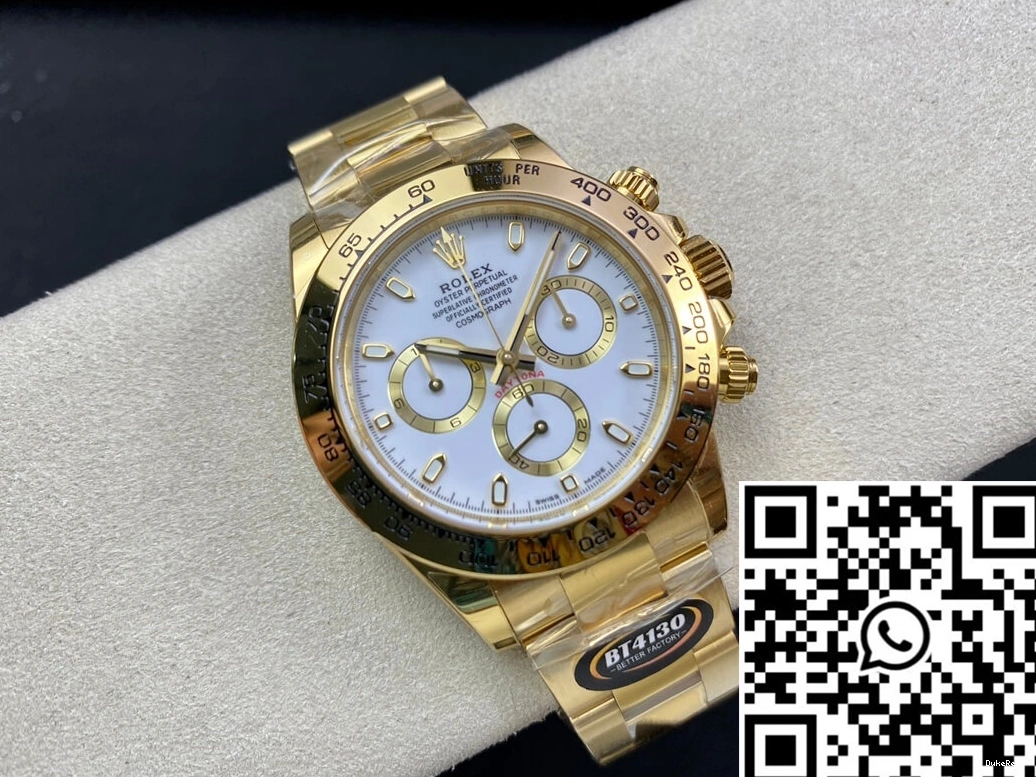 BT Rolex Dial Factory Yellow White M116508-0001 Daytona Gold 0407